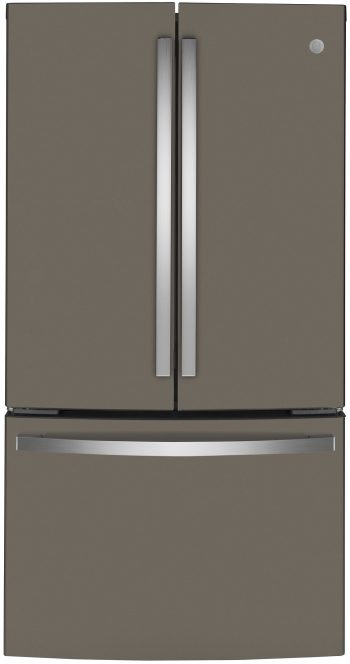 GE GWE23GMNES 23.1 Cu.Ft. Freestanding Counter Depth French Door Refrigerator