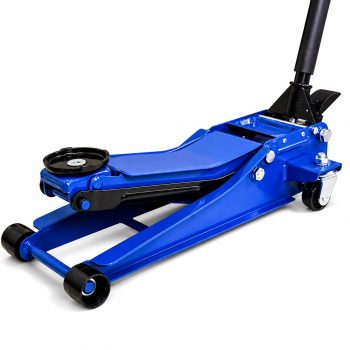 3 Ton Hydraulic Floor Jack, 6600 LBS Heavy Duty Low Profile Racing Jack with Dual Piston Quick Lift Pump & Foot Pedal, Steel Garage Car Jack for Cars Trucks SUVs, Blue
