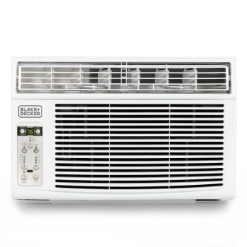 BLACK+DECKER 8,000-BTU 4-Speed Electronic Window Air Conditioner with Remote, BD08WT6