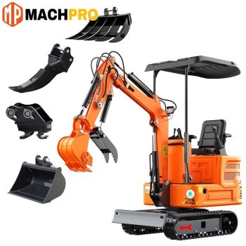 1 Ton Mini Excavator Track Digger with B&S Engine Hydraulic Thumb Clamp USA Stock, Mini Excavator Gas Power 1 Ton EPA Certification
