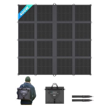 Renogy 400 Watt Solar Panel, 16BB N-Type Foldable Panel, 25% High Efficieny for Outdoor, Camping, Off Grid, Lightweight Ultra-Thin Only 7.3 kgs/16.09 lbs