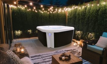 Prime 7‑Person 99‑Jet Performance Hot Tub – 240V, Stainless Steel Heater, Ozone System, Waterfall & LED Lighting (White/Mocha)