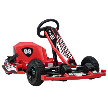Fogcroll Go Kart 36V Electric Go Kart for Kids 16 MPH Drift Kart with 350W Motor,Adjustment Length Strong Load Bearing a maximum load of 187 lbs Drift/Sport Mode
