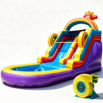 Relunch 21FT Inflatable Water Slide Commercial Grade PVC with Pool & Blower Big Backyard Bounce House for Kids & Adults 21x9x12.8ft