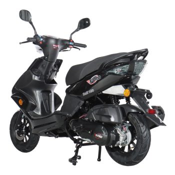 X-Pro Bali 150cc Gas Moped for Adults, Gas Powered Motor Moped with 10" Aluminum Wheels, Fully Automatic CVT Transmission, Front Disc Brake