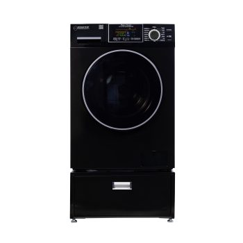 All-in-one Washer Dryer CONVERTIBLE PET Sanitize Cycle 15 lbs 1400RPM+Pedestal