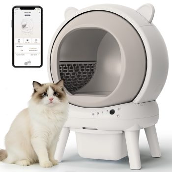 CBJCBJ 70L Smart Automatic Self-cleaning Cat Litter Box, Supports APP Control and Multiple Layer Safety Protection