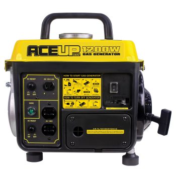 Aceup Energy 1200W Gas Powered Generator, Small Portable Low Noise for RV, Camping, 1200W Peak, 900W Rated