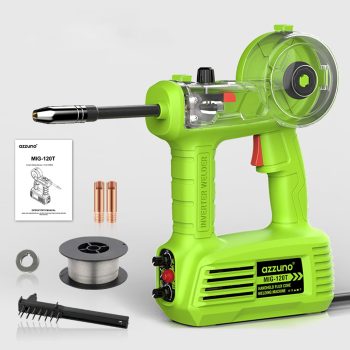 AZZUNO Portable Handheld MIG Welder 100A 110V Gasless Mini Welder Machine MIG-120T