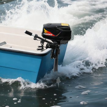 Electric Outboard Motor with Brushless Motor, 48V Boat Engine for Fishing Aquaculture, Portable Trolling Motor with Stepless Speed & 90 Rotatable Bracket