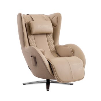 NOUHAUS Aurora Genuine Leather Zero Gravity Heat Bluetooth Massage Chair Living Room Bedroom ()