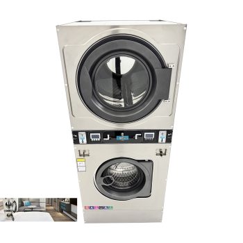 Washing Drying Machine Coin-Operated Double-Layer Commercial 220V 1PH