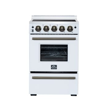 Forno Loiano 24 Inch Freestanding Electric Range in White