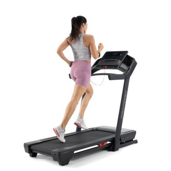 ProForm Foldable Treadmill with a 5" LCD Display & Device Shelf, 0-10 MPH, 10% Incline & 1-month iFIT Train Membership Included* for Interactive Workouts, Streaming, & More