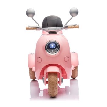 12V Kids Ride On Motorcycle, 2-Seater 3-Wheel Electric Scooter for Kids 3-6, Dual Motor Ride On Toy with Bluetooth, Music, LED Headlight, Storage Trunk