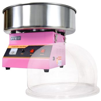 VIVO Electric Commercial Cotton Candy Machine Floss Maker w/ Bubble Shield