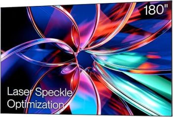 Valerion 180" PureVision Fixed Frame Projector Screen, PET Matte White, 4K/8K UHD Ready, 1.0 Gain, UST & Long Throw Compatible