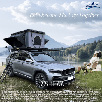 Jiadrooe Rooftop Tent Hard Shell - Rooftop Tent for Van Jeep SUV Truck Car Tents for Camping, Car Roof Tent Hard Shell Roof Top Tent Camping Waterproof, Windproof, Sturdy,2-3 People Tent
