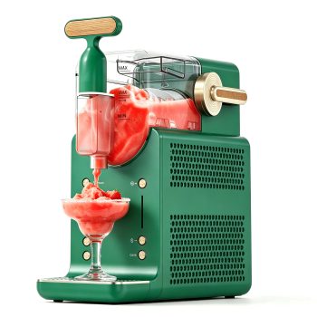68-oz Slushie Machine for Home, Frozen Drink Maker with Rapid Chill Technology, Slushy Maker with 5 Preset, Self-Cleaning, Ideal for Frozen Margaritas, Frapps, Juice Slush, Green