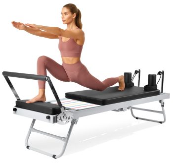 PRCTZ Folding Pilates Reformer Machine for Home Gym Full Body Workout & Core Strength Trainer