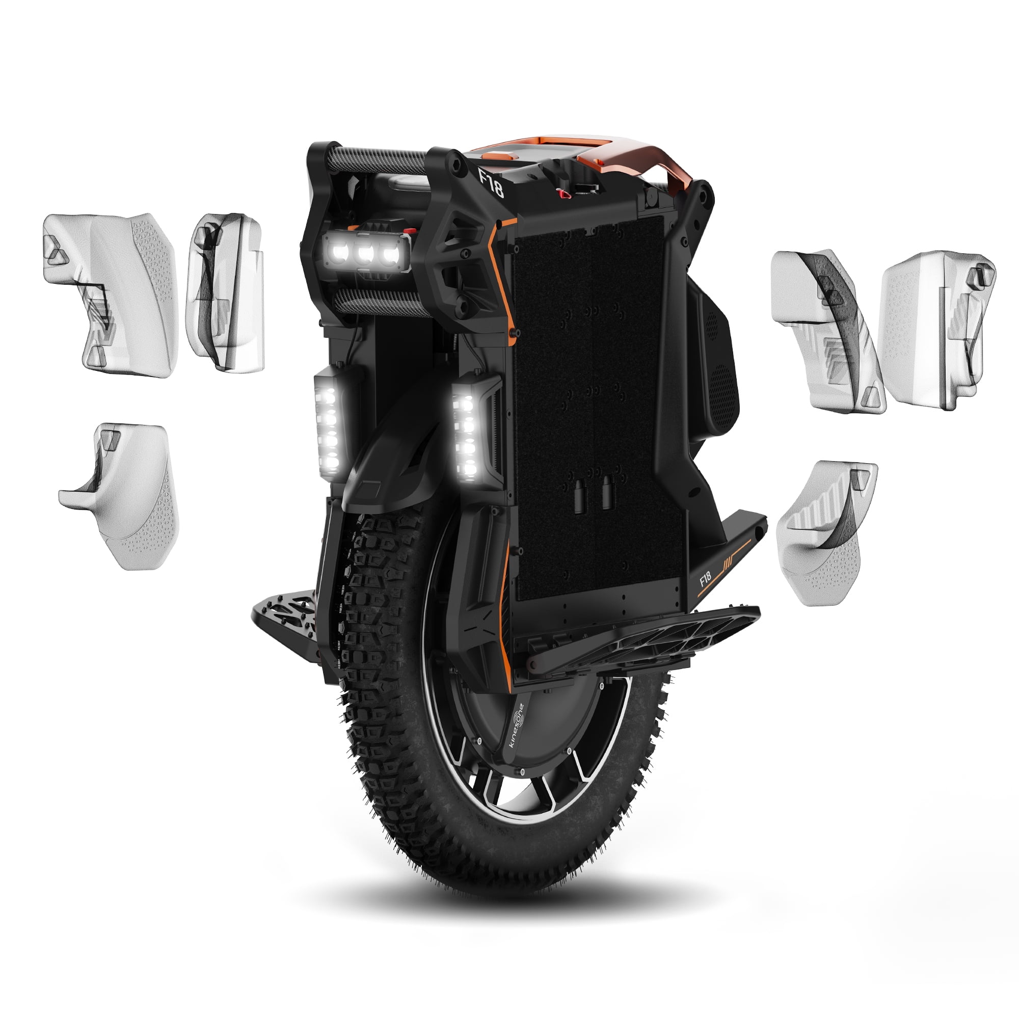 KINGSONG F18 Electric Unicycle for Adults 75 MPH Top Speed Max Range 83 Miles Peak Power 9000W 20-inch Off-road E-Unicycle