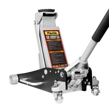 BLACK JACK Low Profile Aluminum and Steel Floor Jack, 2.5 Ton (5,000 lbs) Capacity, 3-15/1618-5/16 Inch Lifting Range, Dual Piston Quick Lift Pump