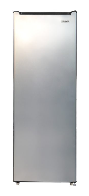 Frigidaire 6.5 Cu. ft. Garage Ready Upright Freezer, Compact Vertical Freezer for Apartments, Garage, Basement, Office, Bulk Storage, Platinum Silver