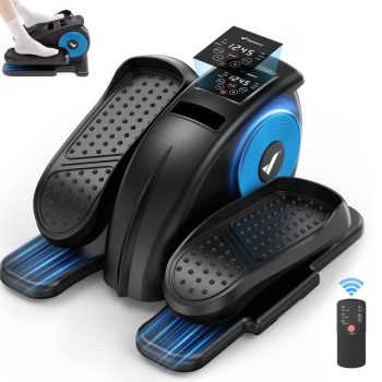 MERACH Under Desk Elliptical Machine, Quiet Electric Ellipse Leg Exerciser with Remote, 12 Speed Sit-Down Pedal Exerciser for Home & Office, Gift