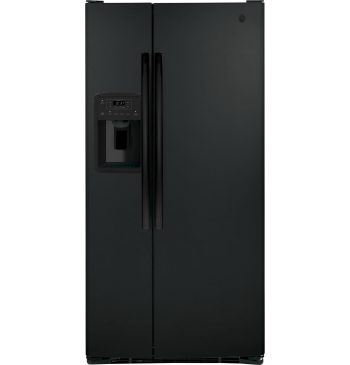 General Electric Side by Side Freestanding Refrigerator, Black