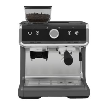 2-in-1 Espresso Machine & Grinder - 20 Bar with Steam Wand & Large Tank