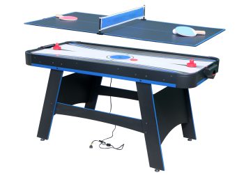 imerelez 2 In 1 Hockey Table, 60 inch Table Games Air Hockey, Table Tennis, Dining Table, for Family, Adults