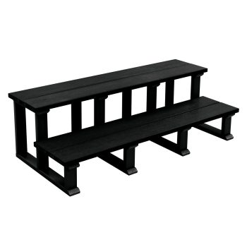Highwood Hot Tub, Two Tier Steps - 48" Wide, Outdoor, Eco-friendly, Synthetic Wood