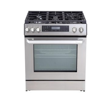 Rangaire RRG303GS Glass Touch Oven - Stainless Steel, Sealed Burners, True Convection, Self Cleaning, Easy Reach Racks