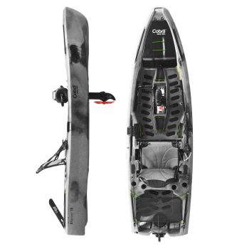 Cobra Glacier 10 Pedal Drive Fishing Kayak with Rudder, Trolling Motor-Ready Transom, 10 ft