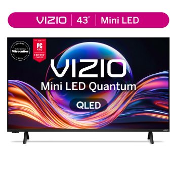 VIZIO 43 in Mini LED Quantum 4K QLED HDR Smart TV, 2026 Model, VQM43C-10