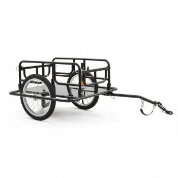 QSTDGVPW Cycle Trailer Cargo Wagon Utility Cart Durable Iron Construction for Reliable Use for Adults City Streets and Outdoor Errands