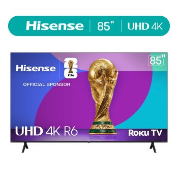 Hisense 85 inch Class 4K UHD LED LCD Roku Smart TV HDR R6 Series 85R6E4