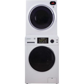 Equator Advanced Appliances Stackable Washer Dryer Set - 13 lbs Washer & 3.5 cf Vented Dryer - Compact Laundry