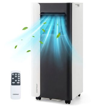 Costway BTU 3 in 1 Portable Air Conditioner with Fan & Dehumidifier Mode Sleep Mode LED Display