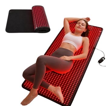FDA Cleared Red Light Therapy Mat for Body, Full Body Infrared Red Light Therapy Blanket 660nm 850nm, Large 40x24in LED Pad for Pain Relief, Muscle Recovery, Circulation, Timer Controller