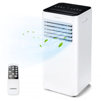 Costway Portable Air Conditioner 6000 BTU (10000BTU ASHRAE) 4-in-1 AC with Cool Fan Humidifier Sleep Mode