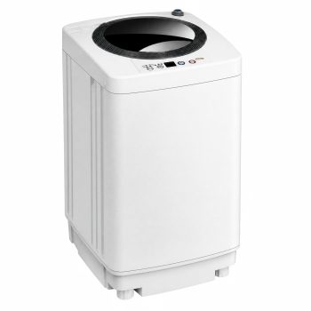 Portable 7.7 lbs Automatic Laundry Washing Machine with Drain Pump (Mini) - 16.9''x16.9''x29.5''(L x W x H)