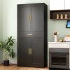 black-1-drawer