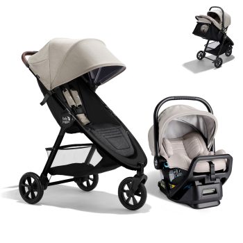 Baby Jogger city mini GT3 travel system, Frosted Ivory