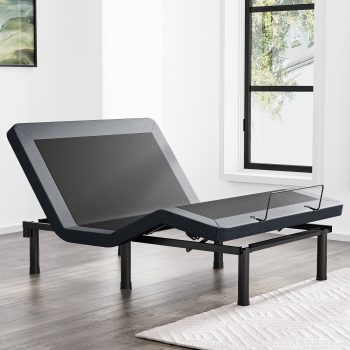 SunsGrove Bed Frame Adjustable Leg Heights Wireless Remote Electric Bed Frame