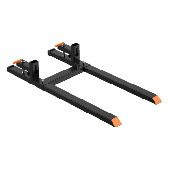 43" 2000 lbs Clamp-On Pallet Forks for Tractor Bucket, with Adjustable Stabilizer Bar, Universal Loader Attachments for Skid Steer & Tractor
