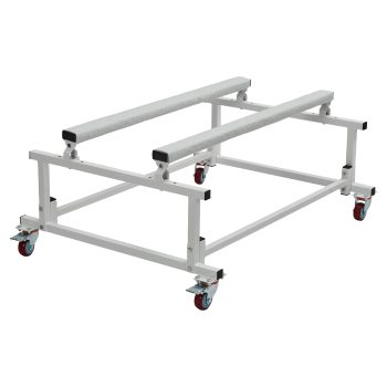 Watercraft PWC Dolly Boat Jet Ski Stand Boat Storage Trailer Cart Adjustable with 4 Brakes Casters,1000LB Load Capatity, White