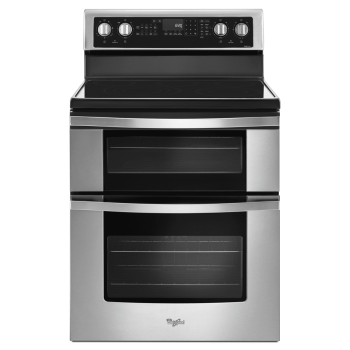 Whirlpool 30” 6.7 cu ft Double Oven Gas Range in