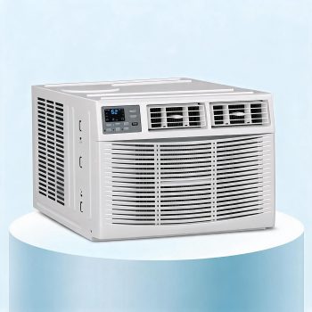 8,000 Window Air Conditioner,230V, 350 Sq.Ft.,Electronic Window AC Unit with Cooling & Heating, Dehumidifier And Fan Modes, Quiet Operation with WiFi App Control