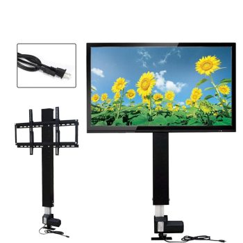 Motorized TV Lift, Height Adjustable TV Stand, Automatic Lift TV Bracket for Home, Living Room, Bedroom